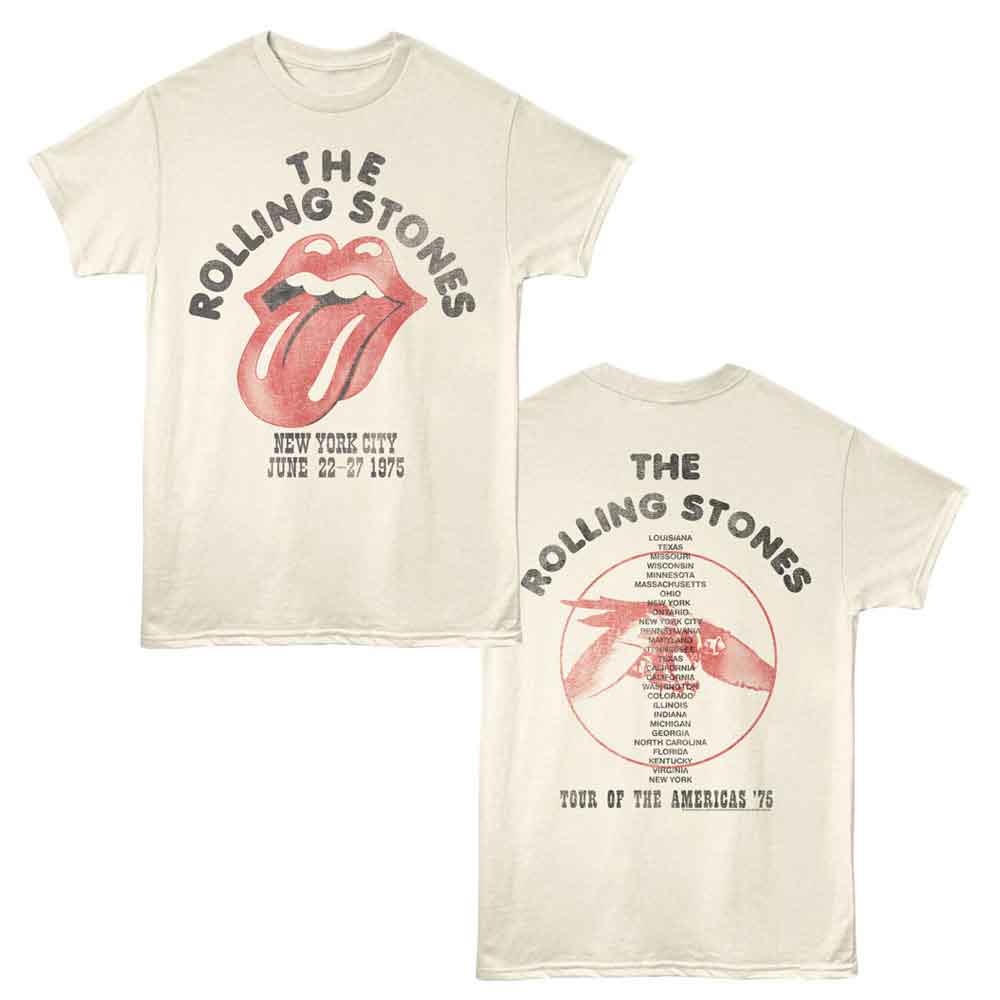 Rolling Stones NYC 1975 Official T-Shirt