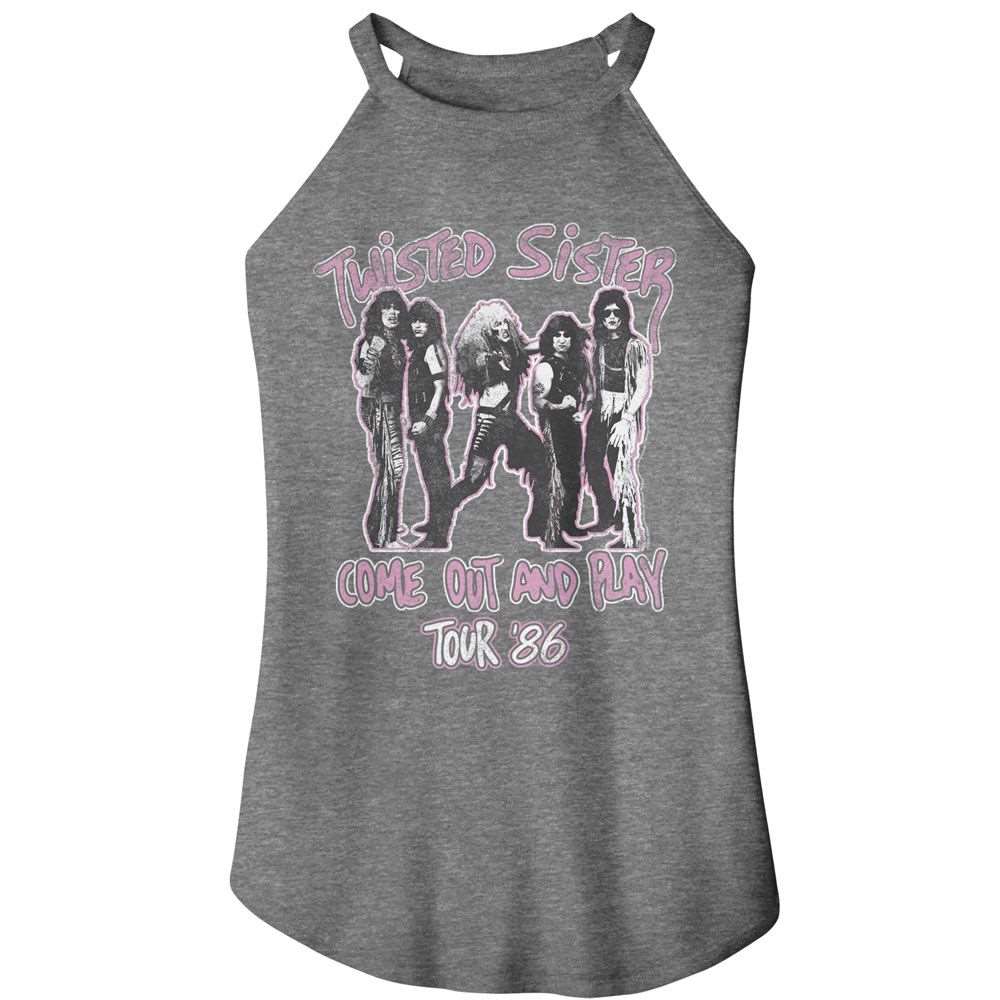Twisted Sister Come Out And Play Official Ladies Sleeveless Rocker Tank
