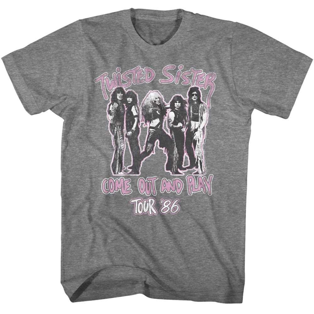 Twisted Sister Come Out And Play Official Heather T-Shirt