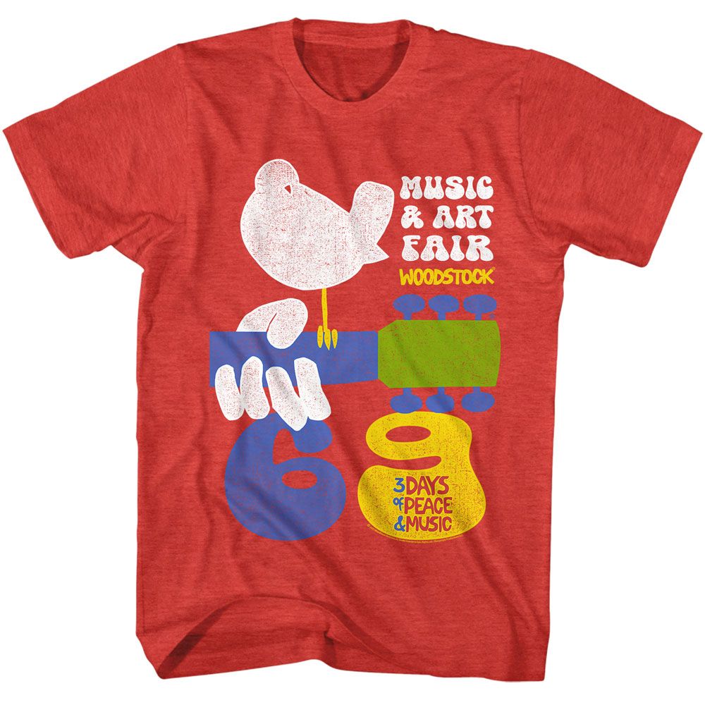 Woodstock Music & Art Fair Official Heather T-Shirt