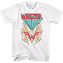 Weezer W Hands And Lightning Official T-Shirt