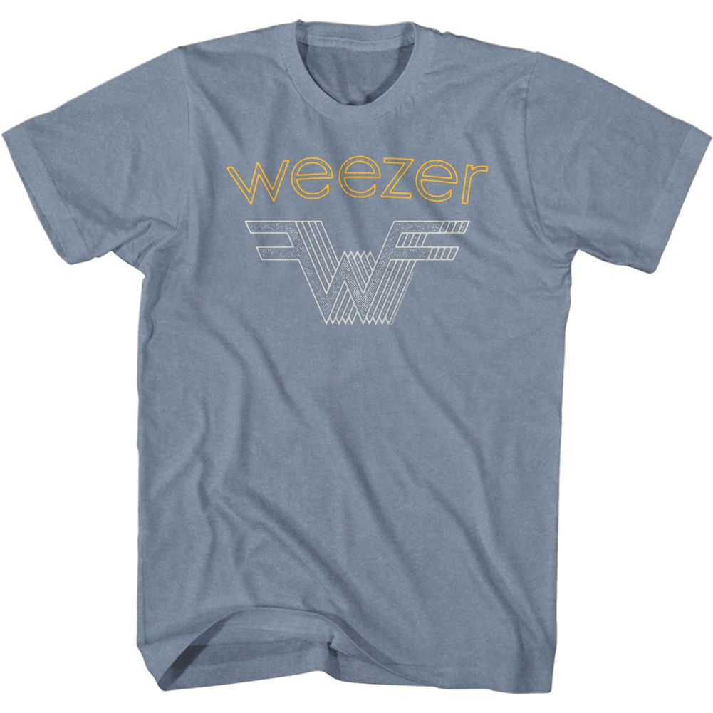 Weezer Stacked Weezer Official Heather T-Shirt