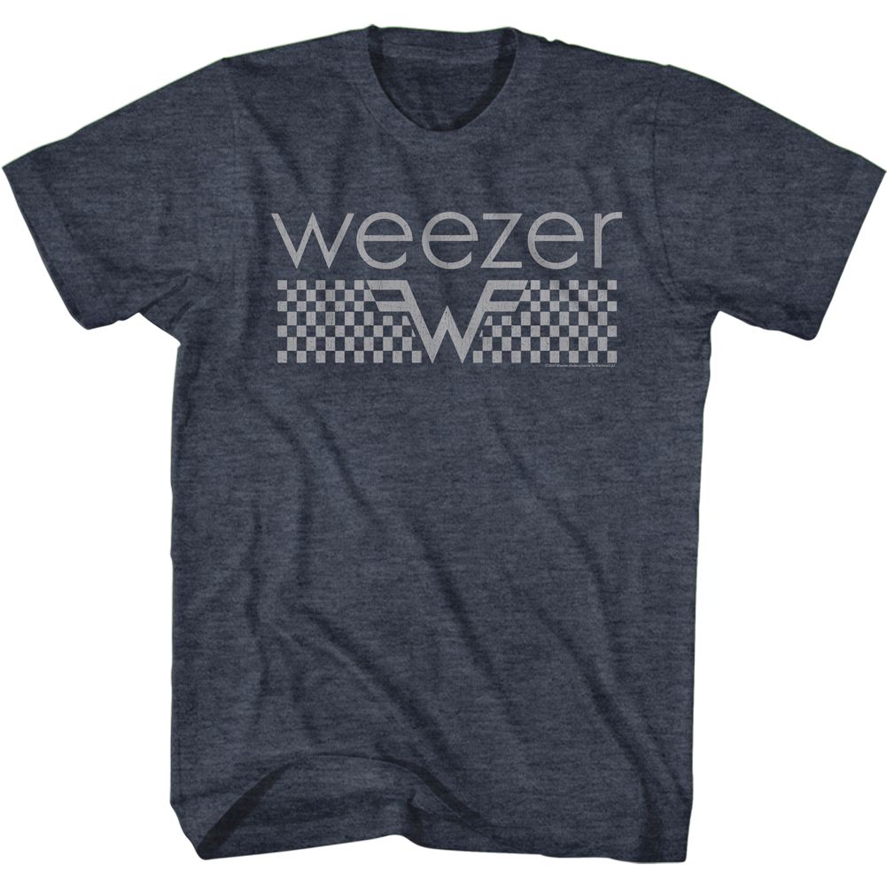 Weezer Checkered Official Heather T-Shirt