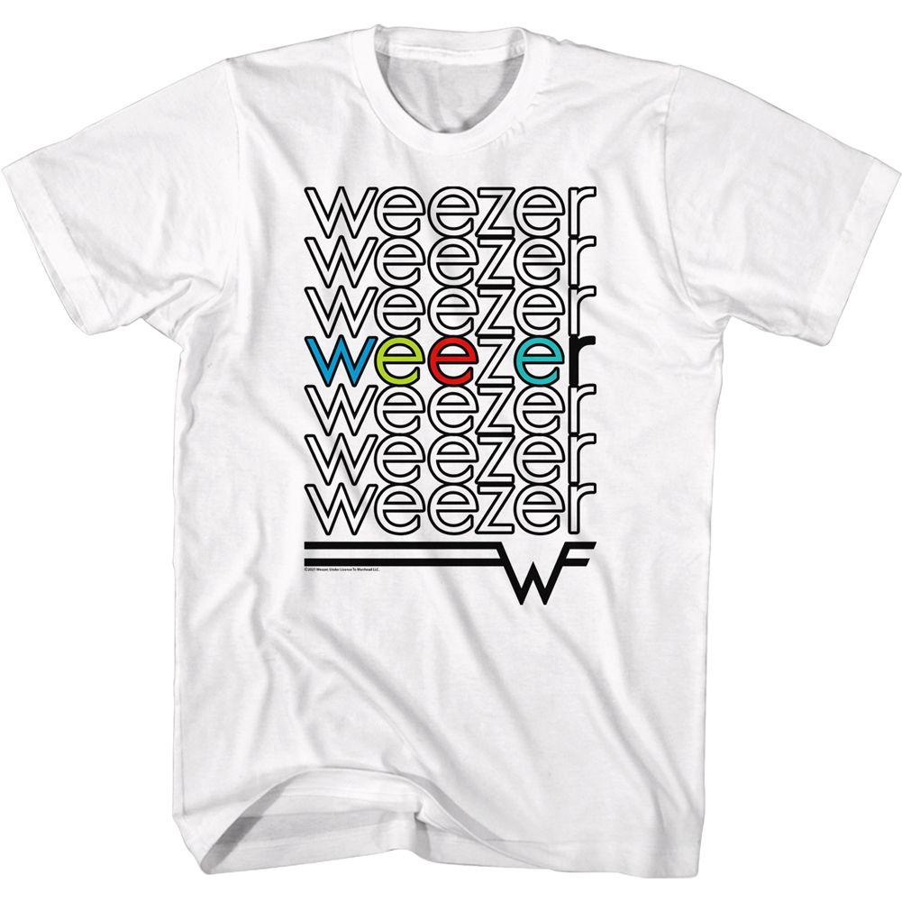 Weezer Repeat Colors Official T-Shirt