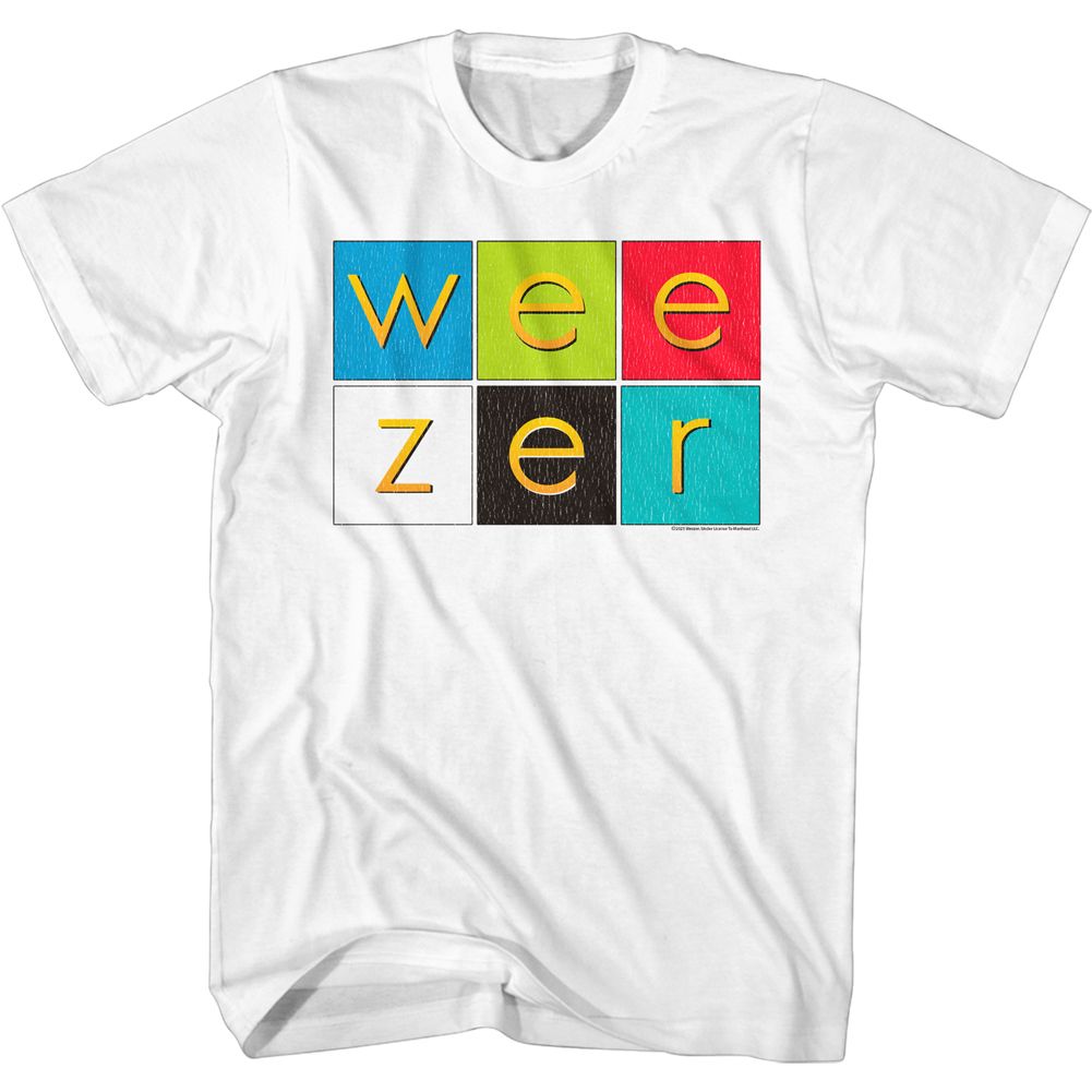 Weezer Album Color Squares Official T-Shirt