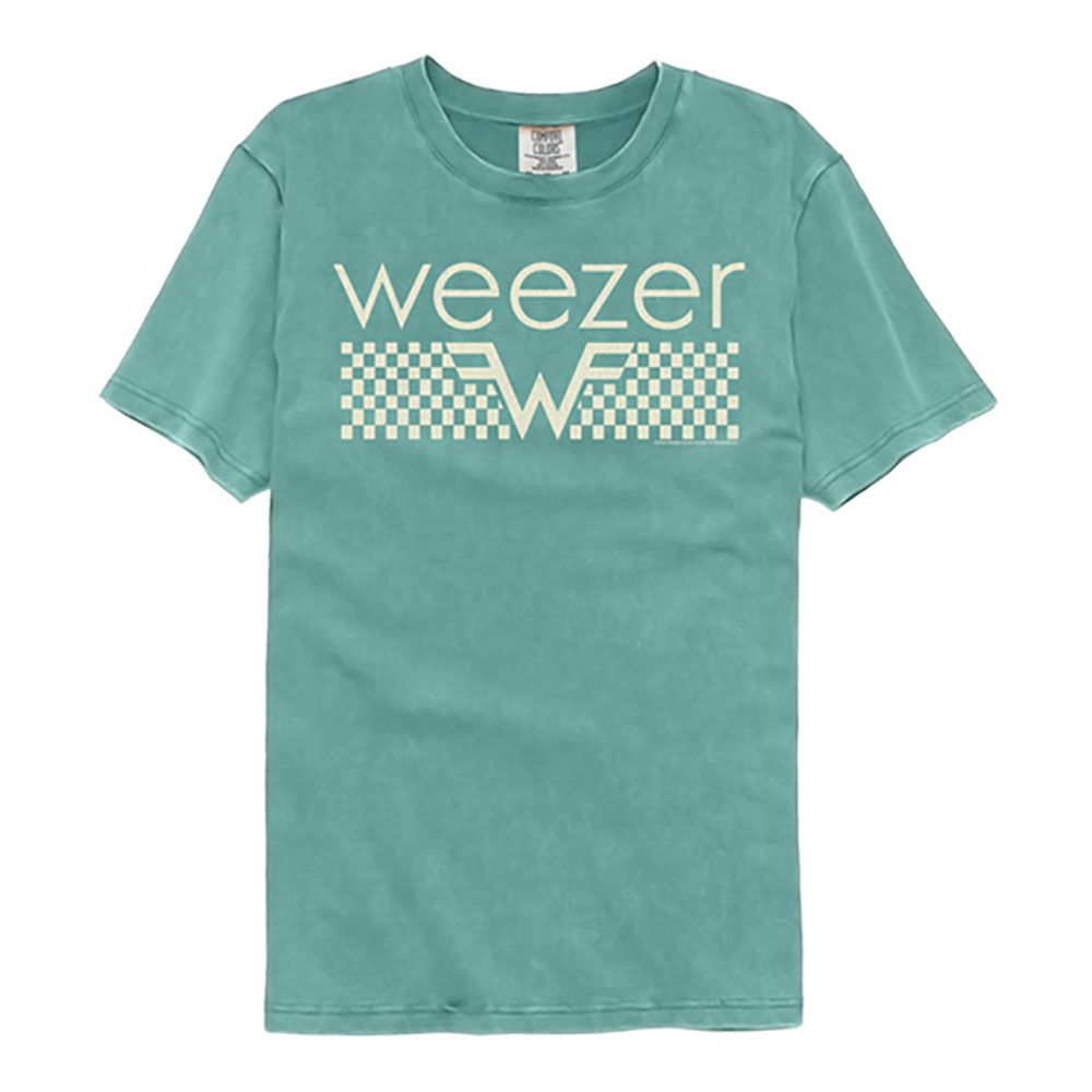 Weezer Offwhite Checkers Official T-Shirt