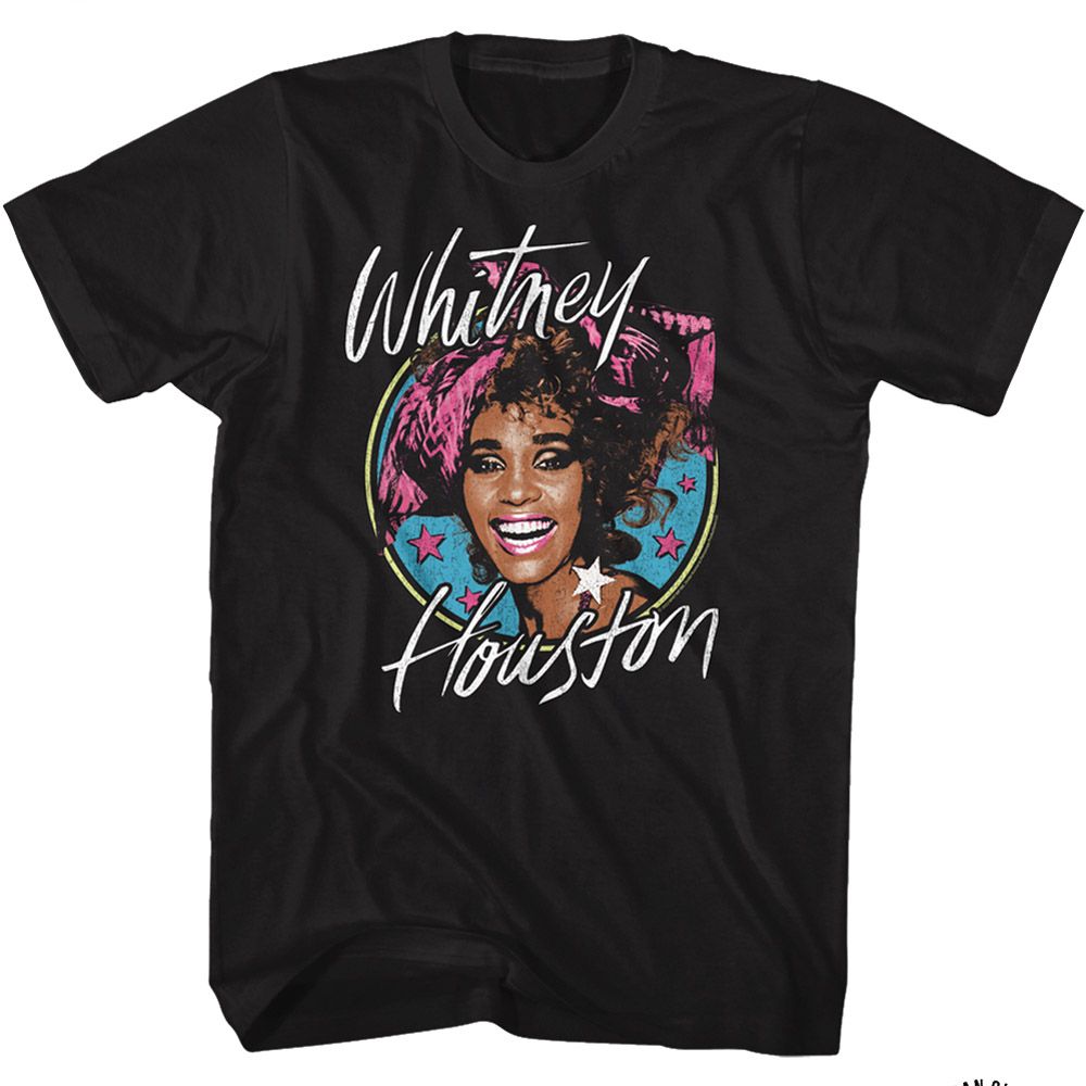Whitney Houston Stars Official T-Shirt