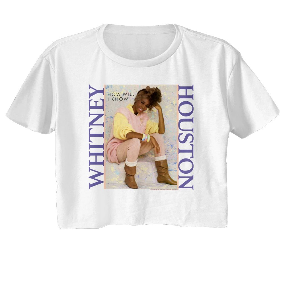 Whitney Houston How Will I Know Official Ladies Crop Top