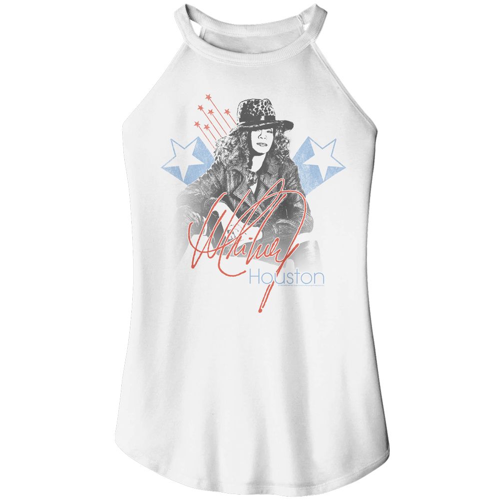 Whitney Houston Americana Official Ladies Sleeveless Rocker Tank
