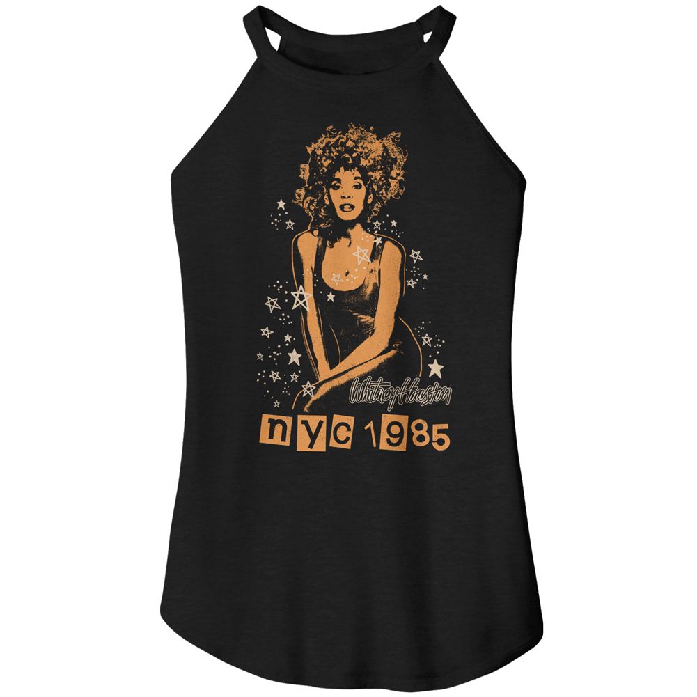 Whitney Houston 1985 NYC Stars Official Ladies Sleeveless Rocker Tank