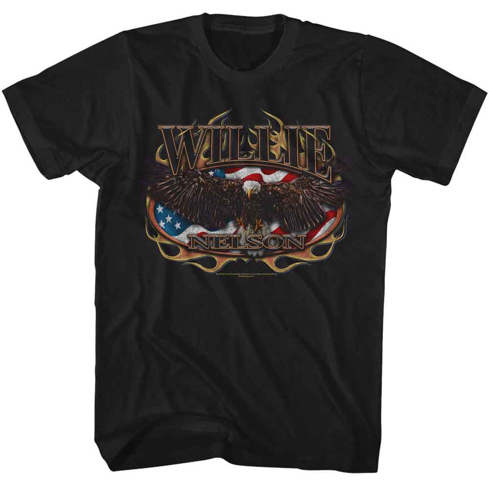 Willie Nelson Flag And Eagle Official T-Shirt