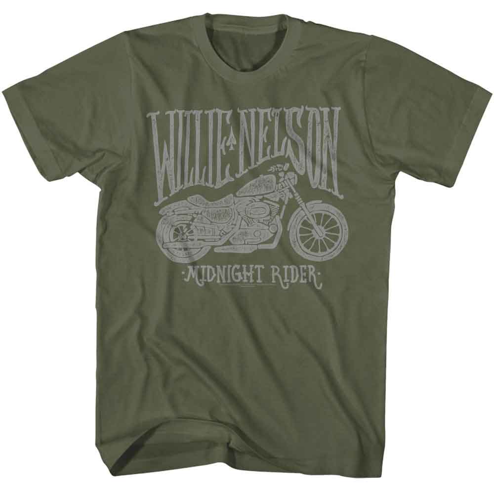 Willie Nelson Midnight Rider Official T-Shirt