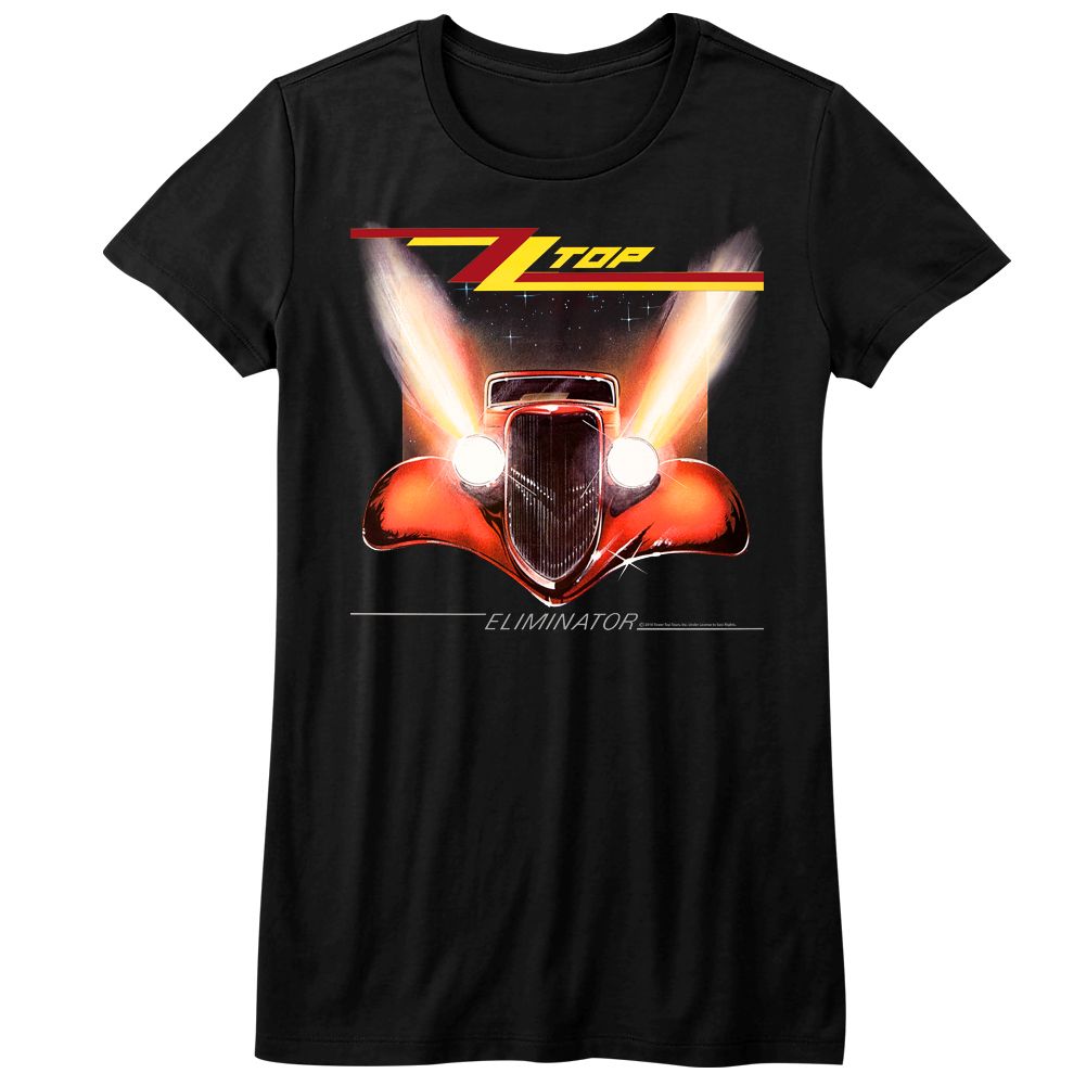 ZZ Top Eliminator Cover Official Ladies T-Shirt