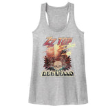 ZZ Top Deguello Official Ladies Racerback Heather Shirt