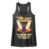 ZZ Top Eliminator Tour Official Ladies Racerback Heather Shirt
