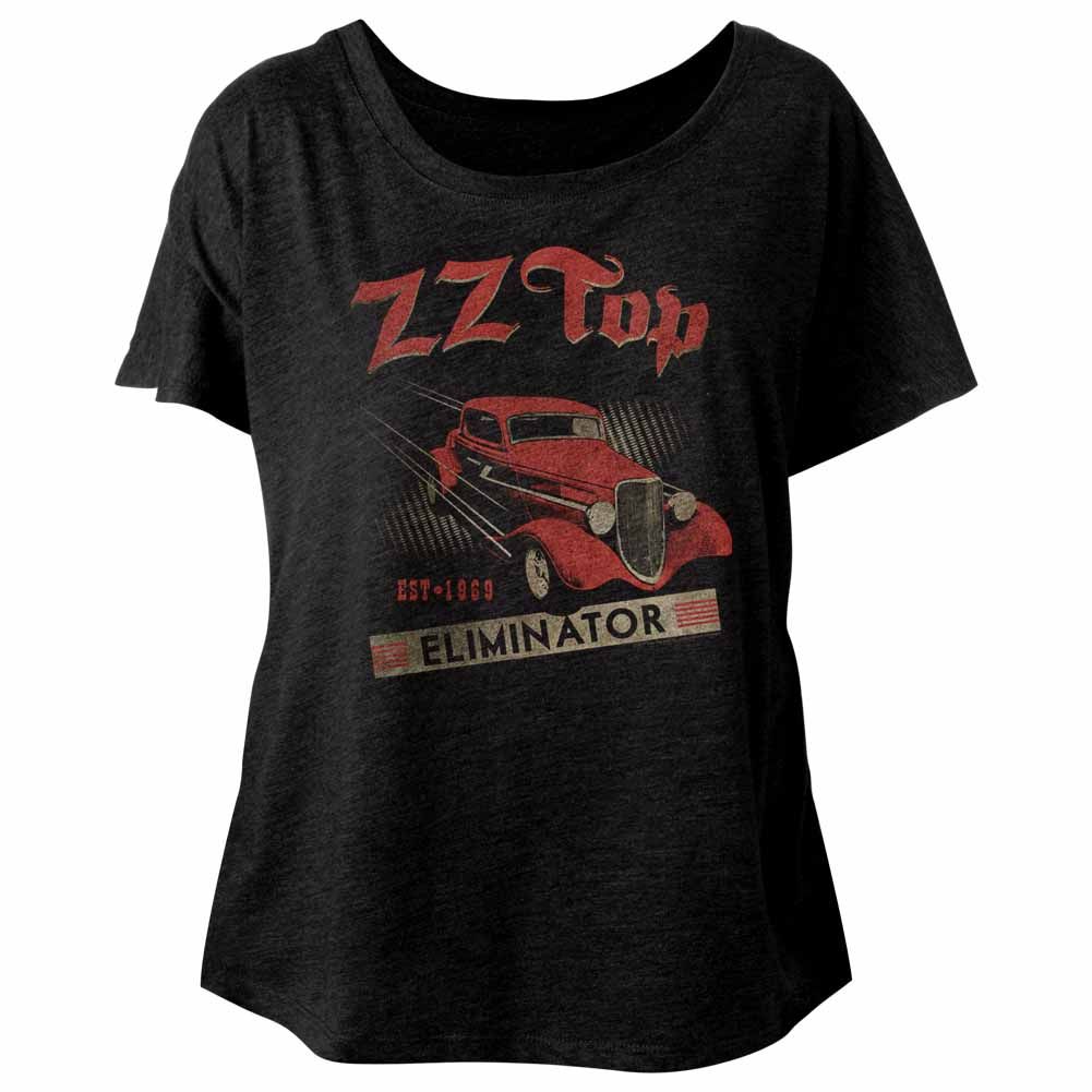 ZZ Top Est 1969 Official Ladies Dolman T-shirt