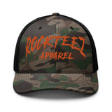 Rockteez Apparel Camouflage Trucker Hat Orange