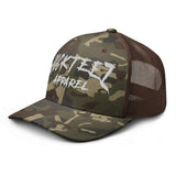 Rockteez Apparel Camouflage Trucker Hat White