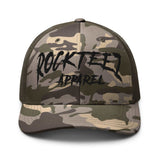Rockteez Apparel Camouflage Trucker Hat Black
