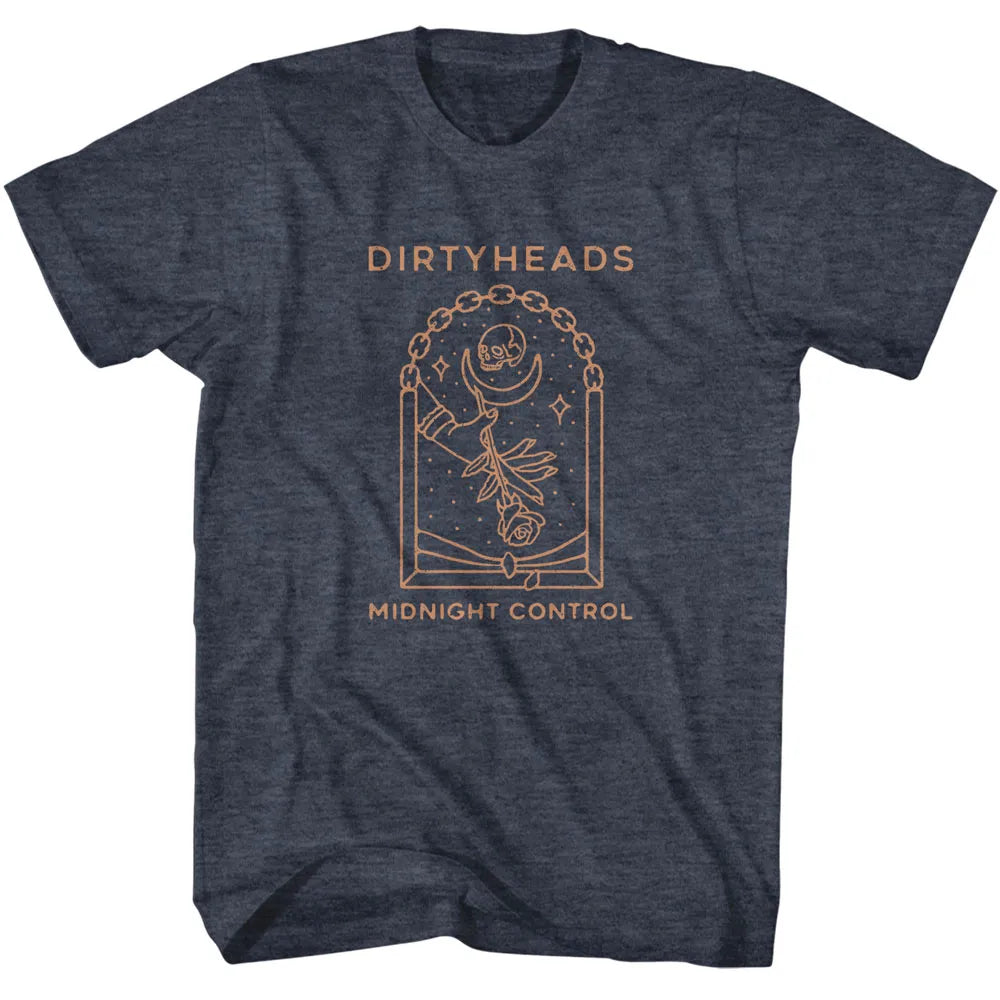 Dirty Heads Midnight Control Official Heather T-Shirt Large *Sale