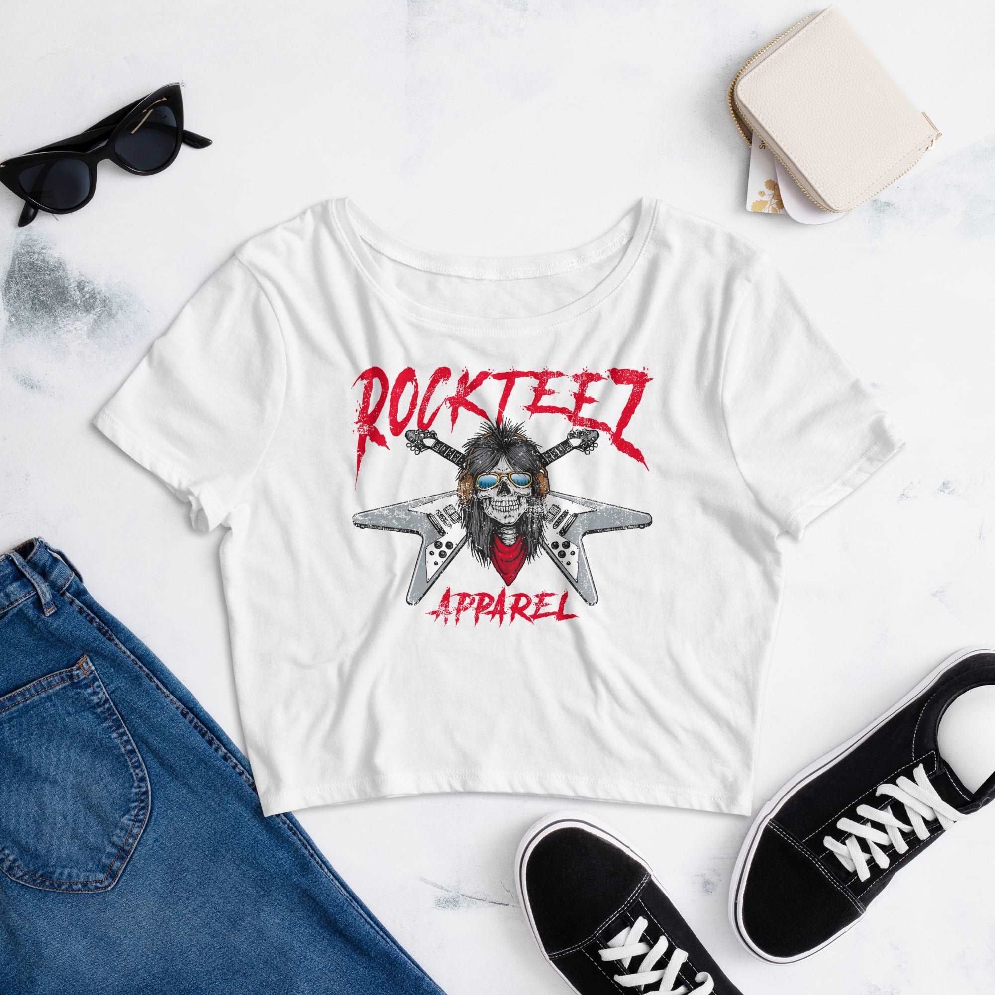 Rockteez Apparel Women’s Crop Tee