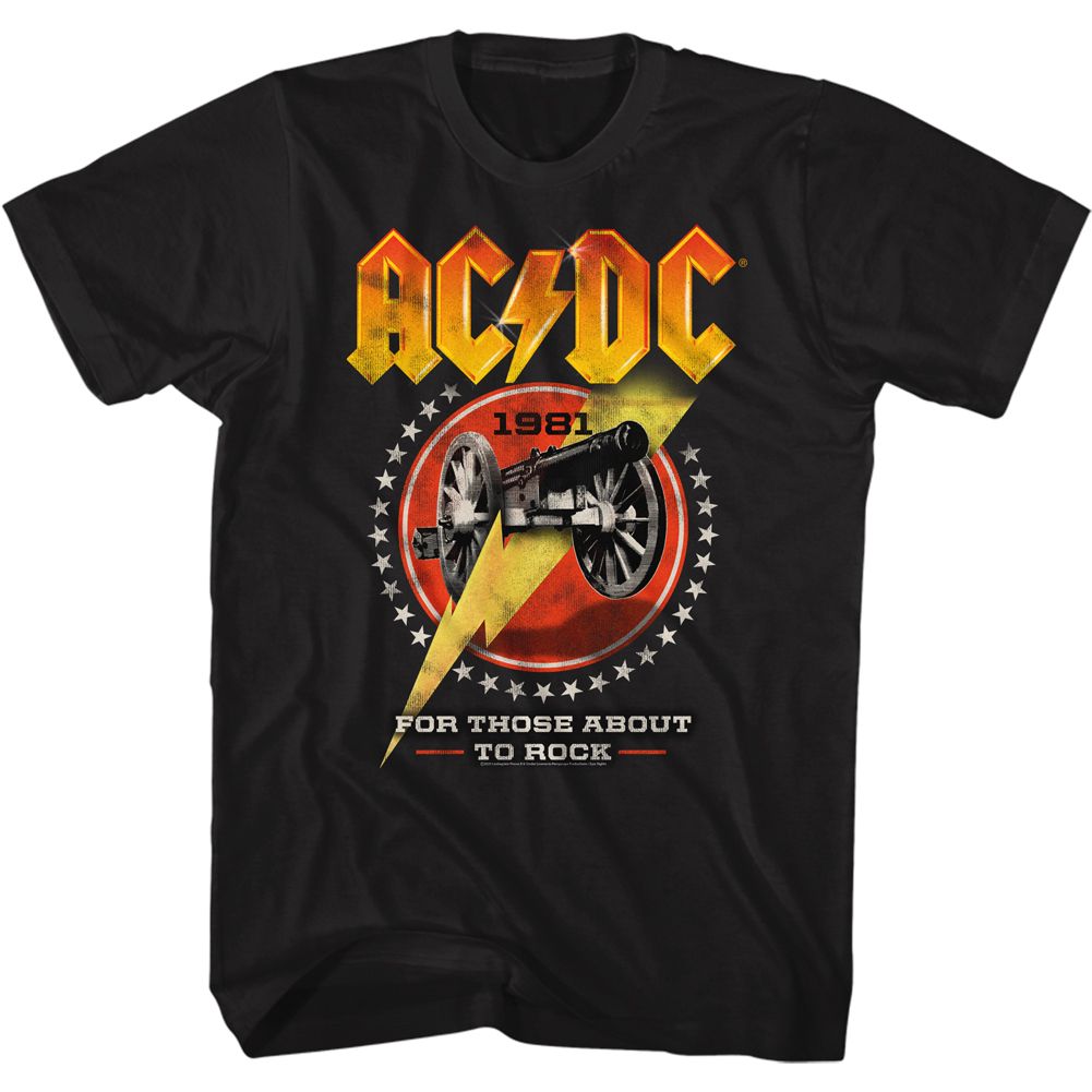 AC/DC Cannon Lightning Official T-Shirt