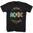 AC/DC High Voltage Multi Color Logo Official T-Shirt