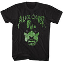 Alice Cooper Green Face And Logo Official T-Shirt