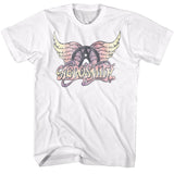 Aerosmith Faded Pinks Logo Official T-Shirt