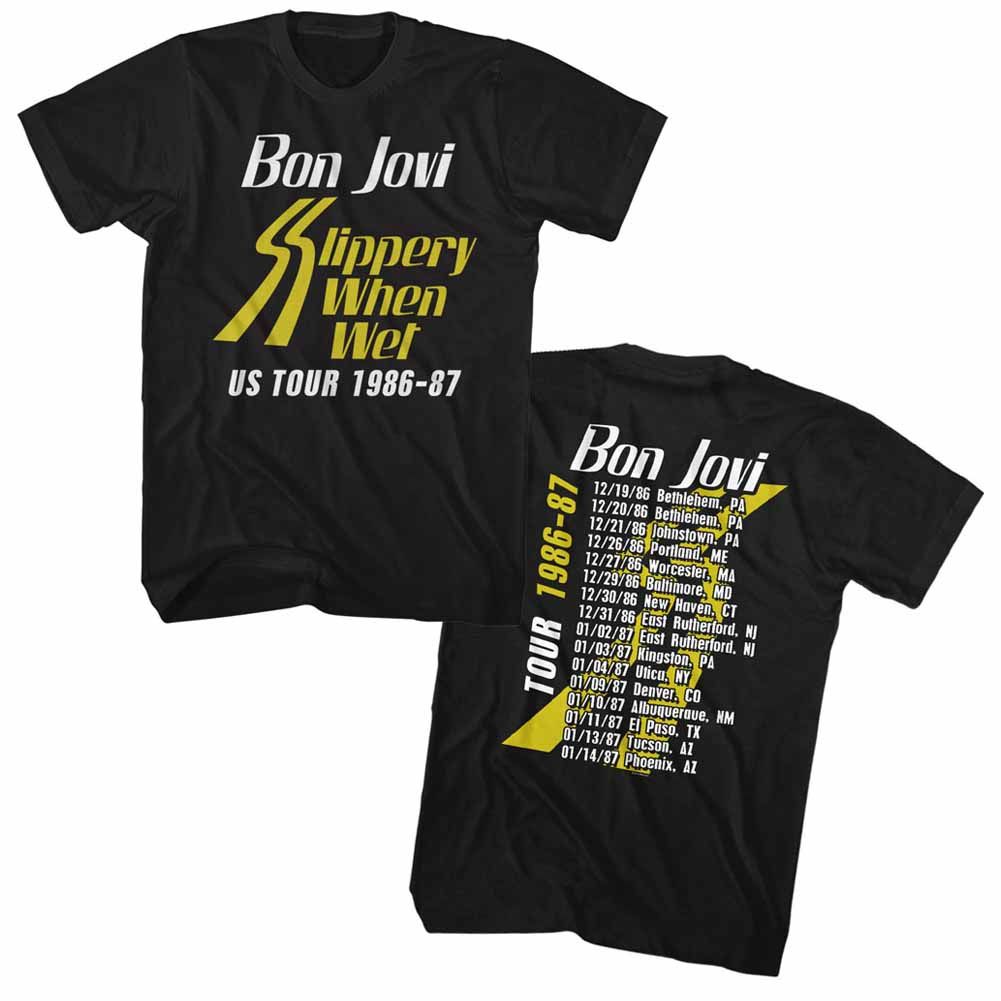 Bon Jovi Slippery When Wet Tour 1986-87 T-Shirt