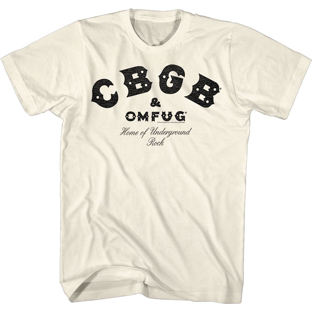 CBGB Black Logo Natural T-Shirt