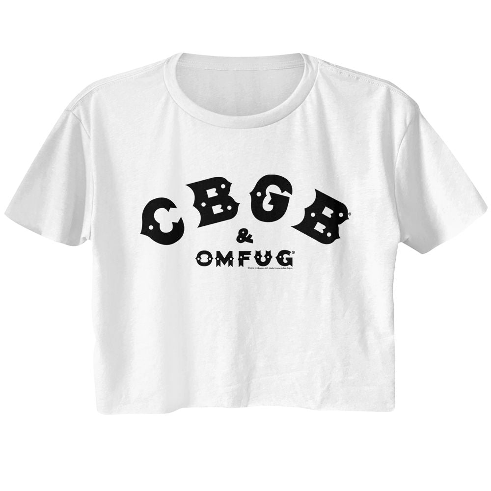 CBGB Black Logo Official Ladies Crop Top