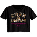 CBGB Leopard Logo Ladies Crop Top