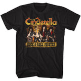 Cinderella Rock N Roll Forever Full Band T-Shirt