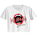 Def Leppard Love Bites Mouth Official Ladies Crop Top