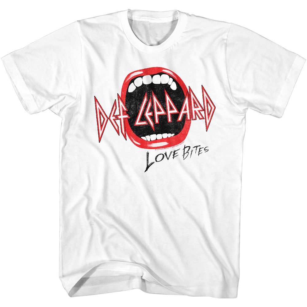 Def Leppard Love Bites Mouth Official T-Shirt