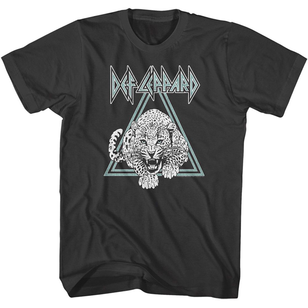 Def Leppard Double Triangle Leopard T-Shirt