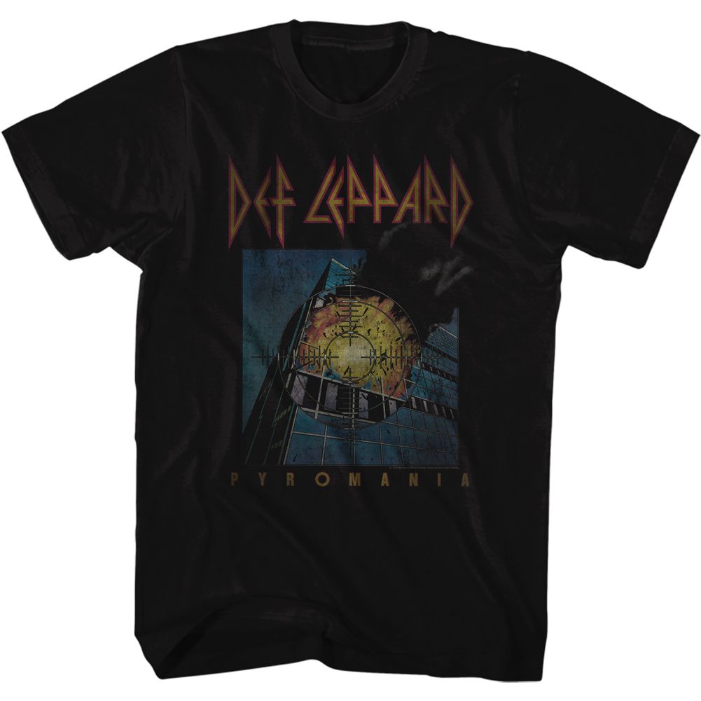 Def Leppard Faded Pyromania Album Art T-Shirt