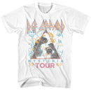 Def Leppard Hysteria Tour 88 White T-Shirt
