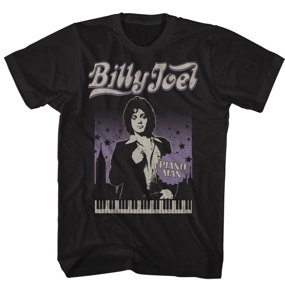 Billy Joel City Scape With Stars Official T-Shirt