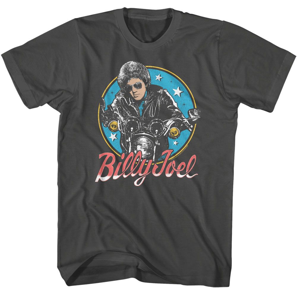 Billy Joel Bike And Stars Official T-Shirt