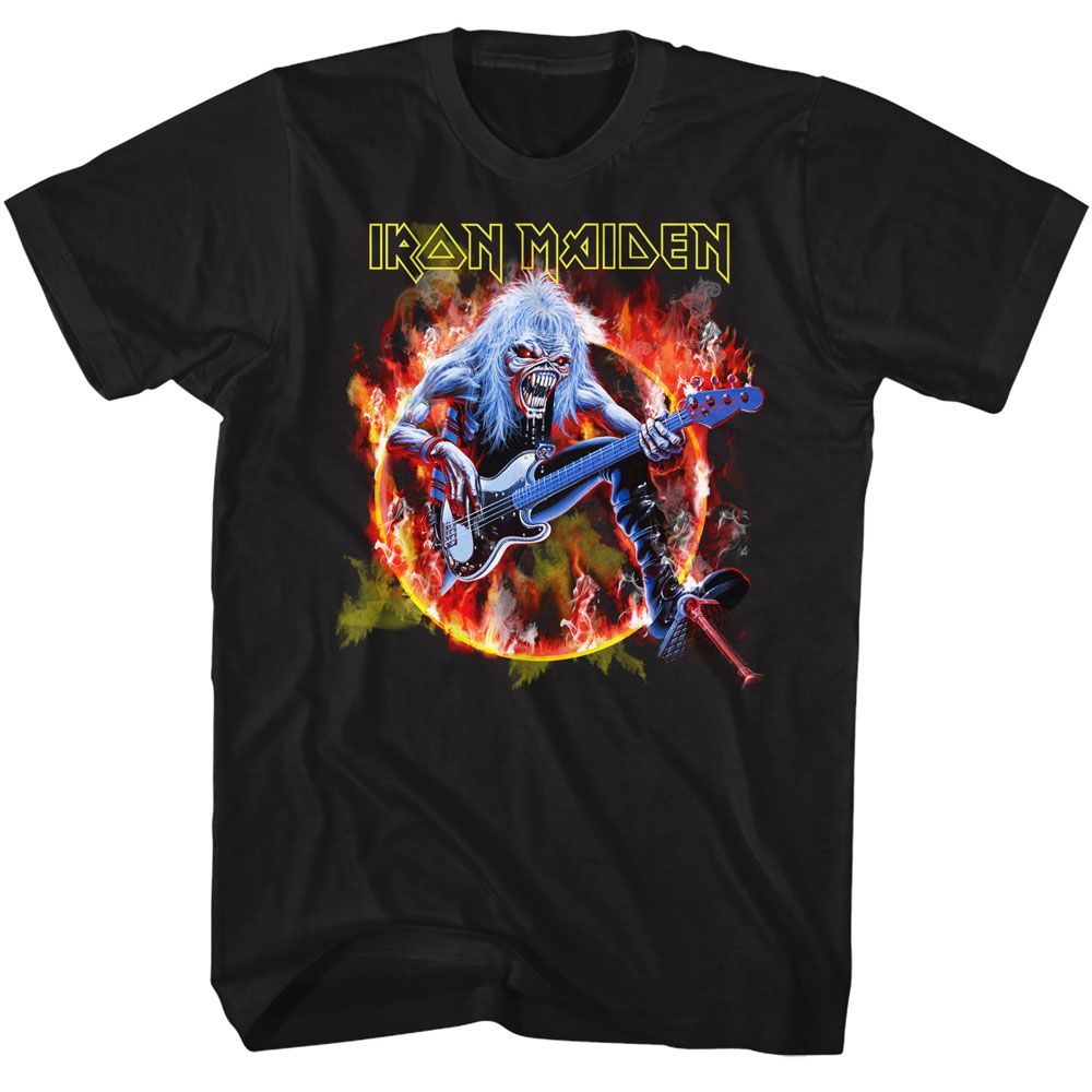 Iron Maiden Flaming Circle T-Shirt