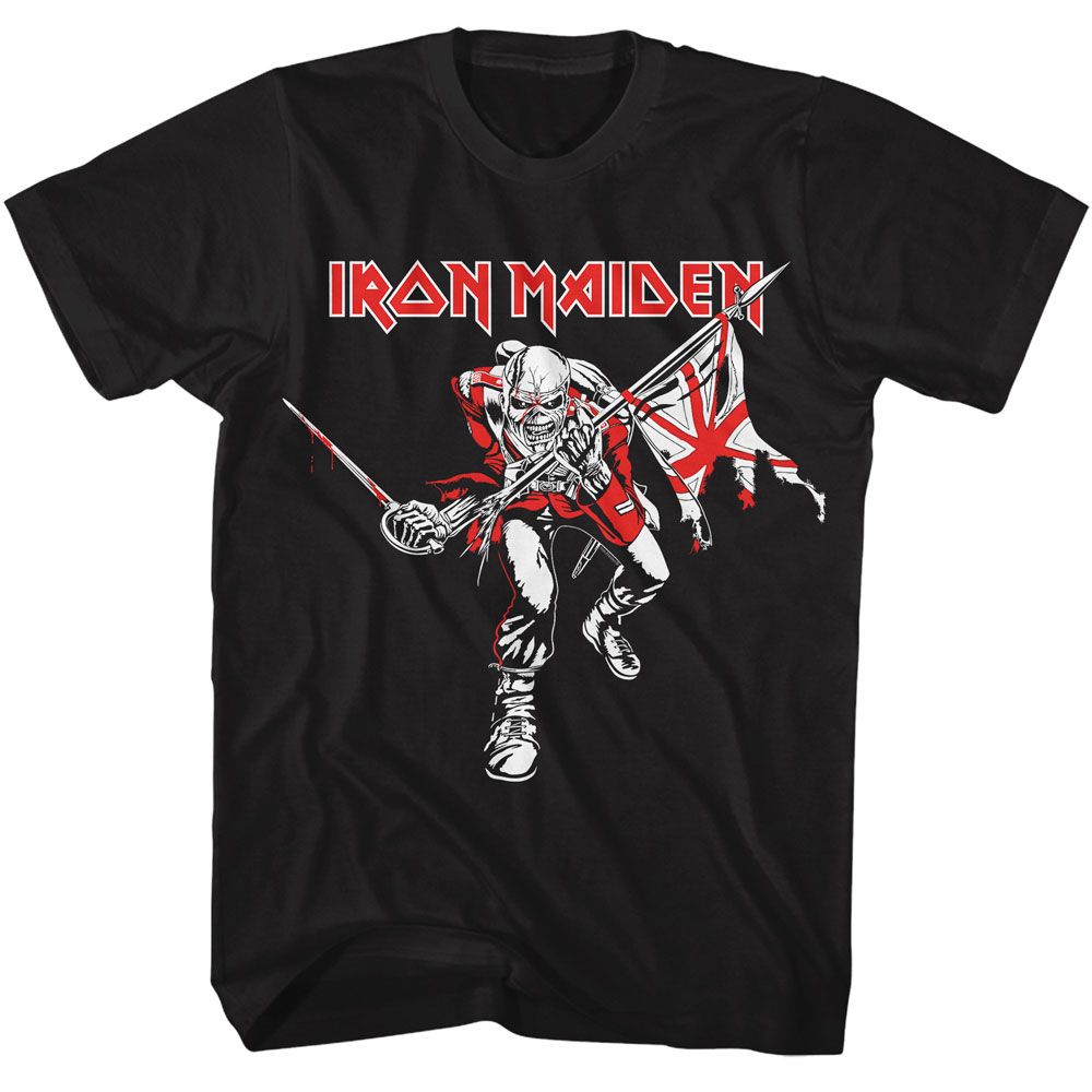 Iron Maiden Red And White Trooper T-Shirt