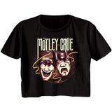 Motley Crue Drama Masks Ladies Crop Top