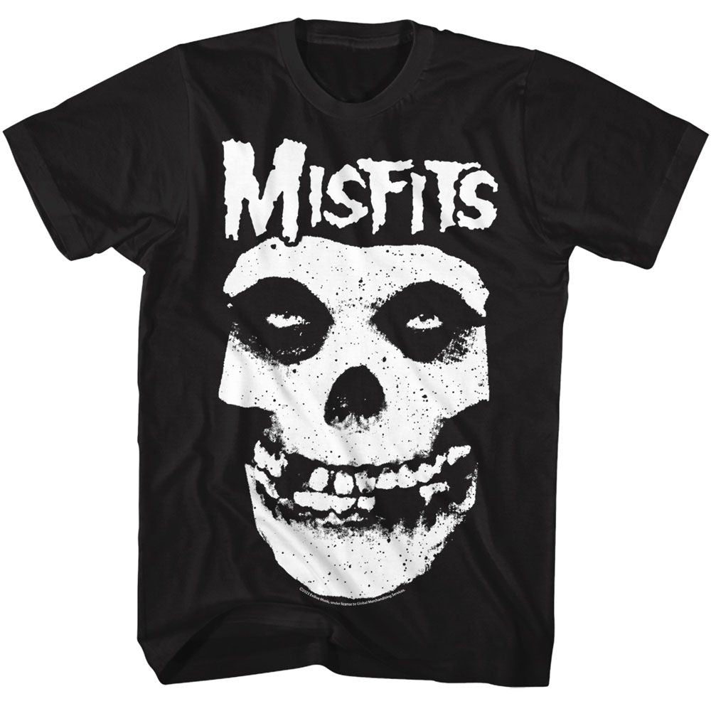 Misfits Skull With Logo Official  T-Shirt