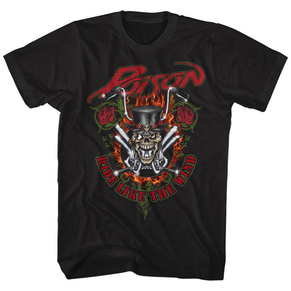 Poison Ride Like The Wind Official T-shirt