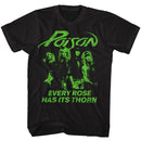 Poison Every Rose Has Its Thorn Band Shot T-shirt