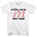 The Police 1982 Tour White T-Shirt