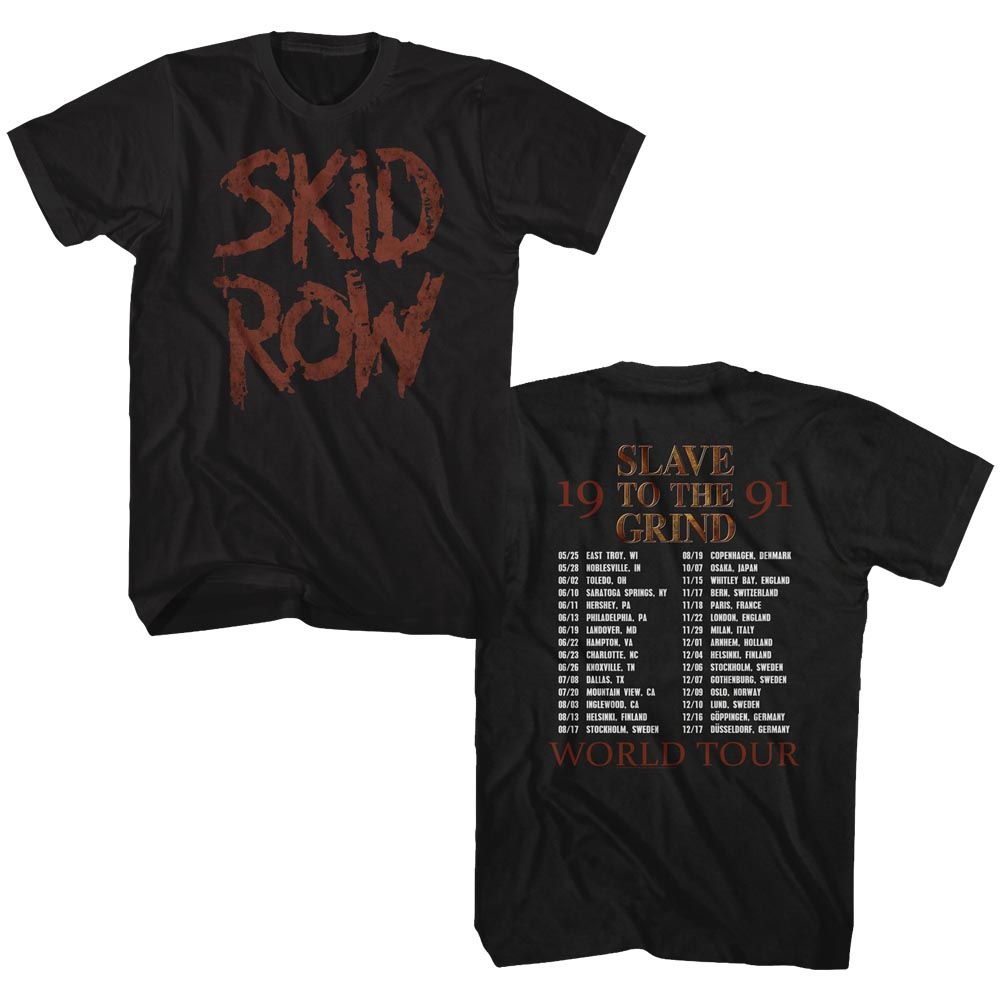Skid Row Slave To The Grind World Tour T-shirt