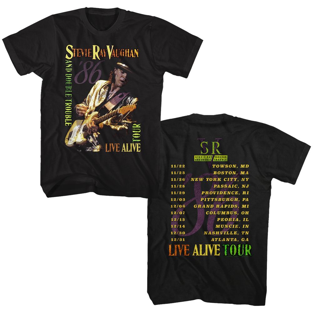 Stevie Ray Vaughan Live Alive Tour T-Shirt